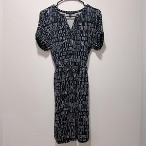Banana Republic Dress with Tie Cinch Waist and cap sleeves